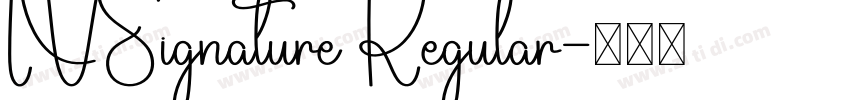 IVSignature Regular字体转换